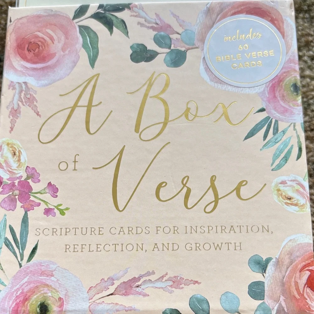 Eccolo A Box of Verse Scripture Cards - Pink and Gold